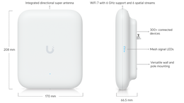 Ubiquiti U7 Pro Outdoor All-Weather WiFi 7 Access Point