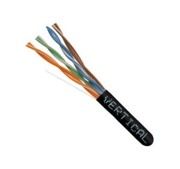 CAT6 UTP 550MHz Plenum Cable - 1000ft (Black)