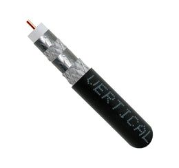 RG6 Quad Shield Coaxial Cable - 1000ft (Black)