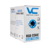 RG6 Quad Shield Coaxial Cable - 1000ft (White)