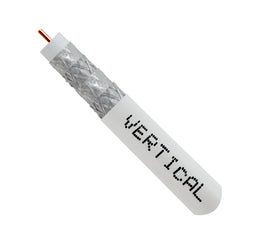 RG6 Quad Shield Coaxial Cable - 1000ft (White)