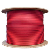 Category-6 STP 1000' 8-Conductor, Bulk, Black-PVC Jacket, (FTP) Shieled AWG23 Solid-Bare Copper, Wooden Spool (ETL)