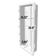 On-Q Plastic Enclosure with Trim Ring & Hinged Cover