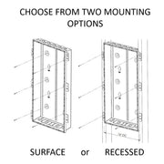 On-Q Plastic Enclosure with Trim Ring & Hinged Cover