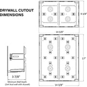 On-Q Dual-Purpose In-Wall Enclosure with Cover