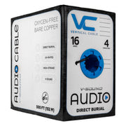 16/4 Direct Burial Audio Cable - 500ft Pull Box (Black)