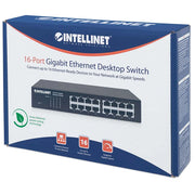 Intellinet 16-Port Gigabit Switch, Energy Efficient, 19