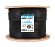 12/4 Direct Burial Cable, 12 AWG - 500ft Pull Box (Black)