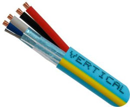 Lighting Control Cable, 22/2 Shielded + 18/2 Power - 1000ft (White)