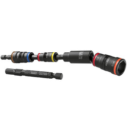 Klein Tools Impact Flip Socket Set With Swivel Adapter, 6 Piece