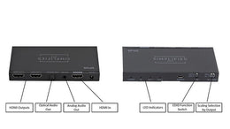 Simplify SP12S HDMI 2.0b 1x2 Splitter with Audio Breakout & Scaling