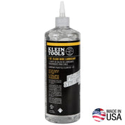 Klein Tools Prem. Synth. Clear Wire-Pulling Lubricant, 1 Qt. Squeeze Bottle