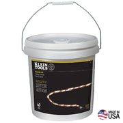 Klein Tools 56110 6500-Feet Bucket Poly Pull Line with Orange Tracer
