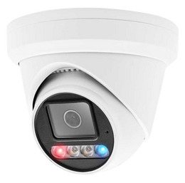 DynoTech 6MP Active Deterrence Camera (White)