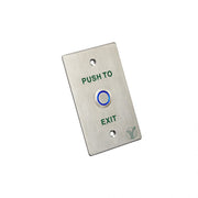DynoTech Push Button with LED, Stainless Steel, 70mm/114mm