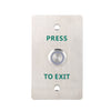DynoTech Push Button, Stainless Steel, 70mm/114mm, No Print
