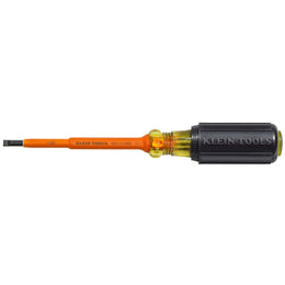 Klein Tools 601-4 3/16-Inch Cabinet-Tip Screwdriver with 4-Inch Round Shank