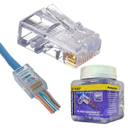 Platinum Tools EZRJ45 CAT6 Connector, 100/Jar