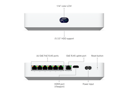 Ubiquiti UNVR-Instant, Compact NVR w/ 6-Port PoE Switch