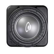 SubTerrain Underground Subwoofer PRO..Series with 10“ Driver, 250 Watts, 8 Ohms,..Yellow, Incl. cover.