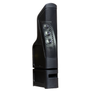 Tempest Tower 250W outdoor line..array bollard, (16) 1“ tweeters, (4) 4.5”..mid-woofer, 10“ bandpass subwoofer,..black, incl. winter cover