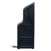 Tempest Tower 250W outdoor line..array bollard, (16) 1“ tweeters, (4) 4.5”..mid-woofer, 10“ bandpass subwoofer,..black, incl. winter cover