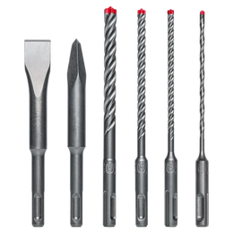 Diablo 6pc SDS-Plus Rebar Demon™ 4-Cutter Full Carbide Head Hammer Drill Bit & Chisel Set (6-pc)