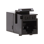 Platinum Tools CAT6 Keystone Coupler, F to F, Black