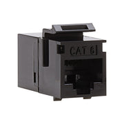 Platinum Tools CAT6 Keystone Coupler, F to F, Black