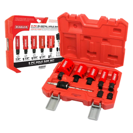 Diablo 9 pc General Purpose Bi-Metal Hole Saw Set