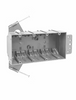 Dynotech 4-Gang New Construction Nail-On Box, 55 CU, ETL