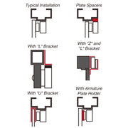 Seco-Larm E-941SA-1200 Single-Door Electromagnetic Lock, 1200 lb
