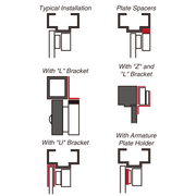 Seco-Larm E-941SA-1K2PQ Single-Door Electromagnetic Lock with Bond Sensor & LED