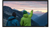 Stewart 180” 16:9 format with 2.5” border acoustic transparrent..162 x 93.25 overall dimensions