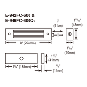 Seco-Larm Z-Bracket for Electromagnetic Gate Lock