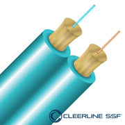 Cleerline SSF Fiber Duplex Cable, OM3 - 1000ft (Blue)