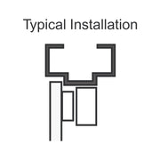 Seco-Larm Black Z-Bracket for 1,200-lb Electromagnetic Locks