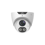 UNV 4MP Light & Audible Warning Fixed Eyeball Camera, Two-Way Audio