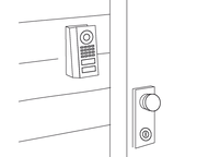 DoorBird A8001 Wedge Corner Wall-Mount Adapter for D1101