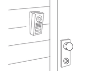 DoorBird A8001 Wedge Corner Wall-Mount Adapter for D1101