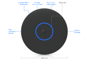 Ubiquiti U7 Pro XG Ceiling-Mounted 6-Stream WiFi 7 Access Point