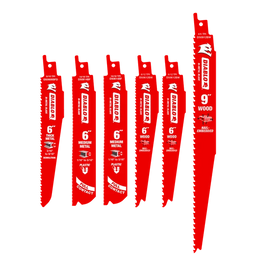 Diablo Bi-Metal Reciprocating Saw Blade Set for Wood and Metal Demolition (6-pc)