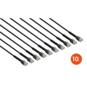 Cat6 U/UTP FlexiBoot Slim Network Patch Cable, 10-Pack