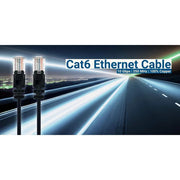 Cat6 U/UTP Slim Network Patch Cable, 10-Pack (Black)