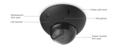 Ubiquiti G6 Pro Dome Camera, 4K PoE+, Multi-TOPS AI