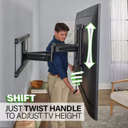 Sanus Advanced Full-Motion 4D + Shift TV Wall Mount, 42