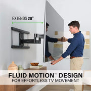 Sanus Advanced Full-Motion 4D + Shift TV Wall Mount, 42