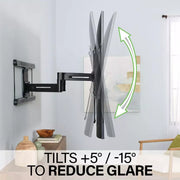 Sanus Advanced Full-Motion 4D + Shift TV Wall Mount, 42