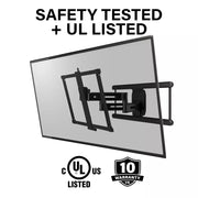 Sanus Advanced Full-Motion 4D + Shift TV Wall Mount, 42