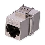 Vertical CAT6A Keystone Jack, Grey